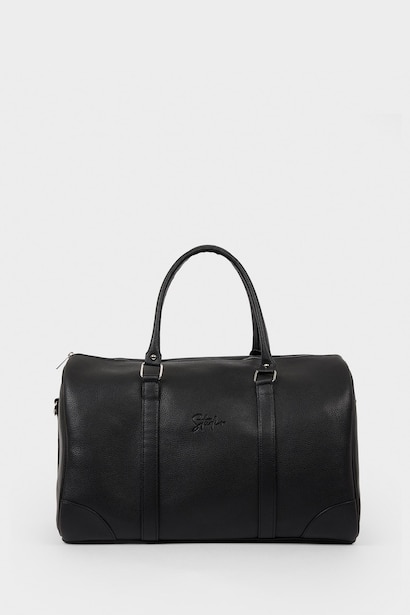 Faux Leather Sports And Travel Bag