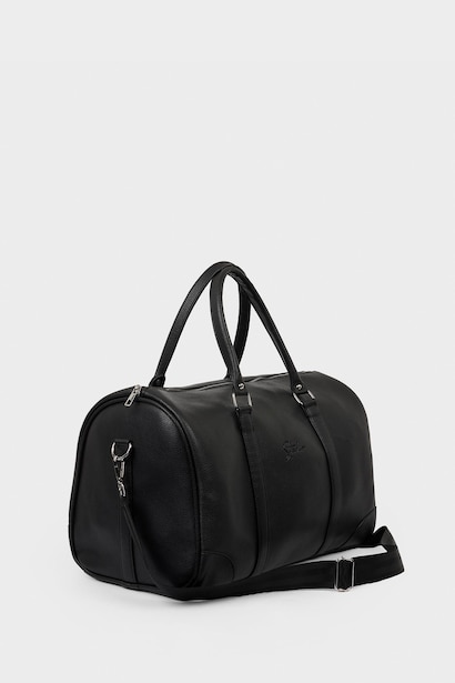 Faux Leather Sports And Travel Bag
