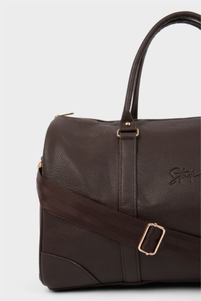 Erkek Suni Deri Spor Ve Seyahat Çantası