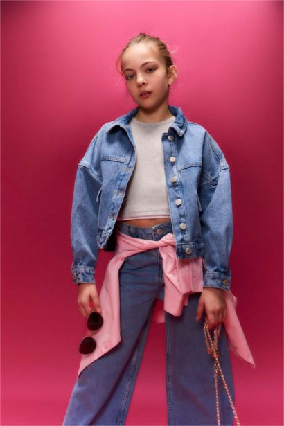 Jean Ceket Kız Çocuk