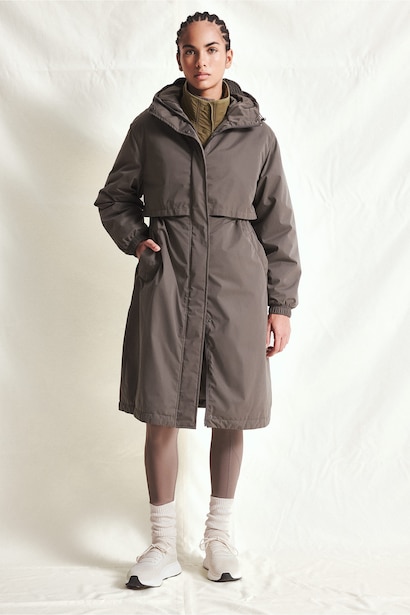 Regular Fit Kapüşonlu Su Geçirmez Parka