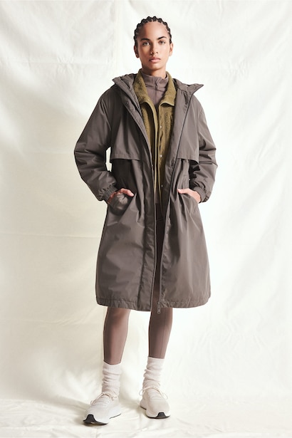 Regular Fit Kapüşonlu Su Geçirmez Parka