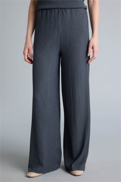 Straight Fit Regular Hem Trousers