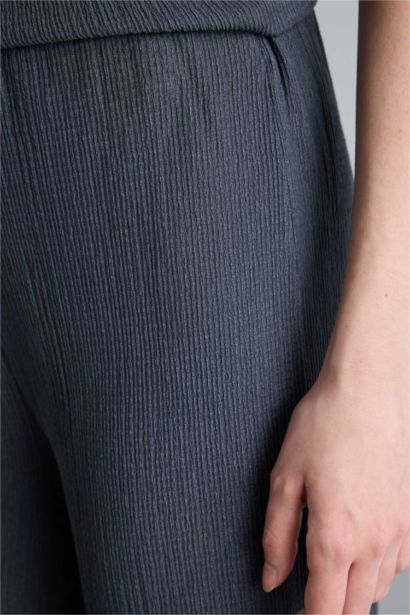 Straight Fit Regular Hem Trousers