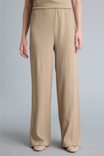 Straight Fit Regular Hem Trousers