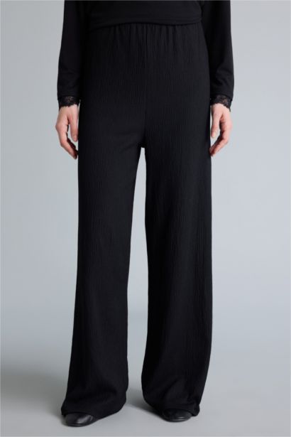 Straight Fit Regular Hem Trousers