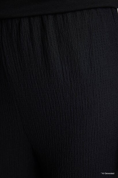 Straight Fit Regular Hem Trousers