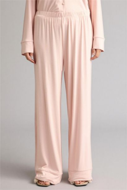 طقم بيجاما قصة عادية كم طويل - قطعتين