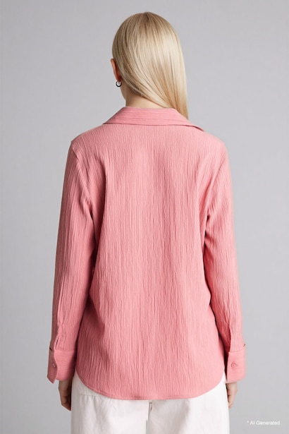 Regular Fit Waffle Textured Shirt