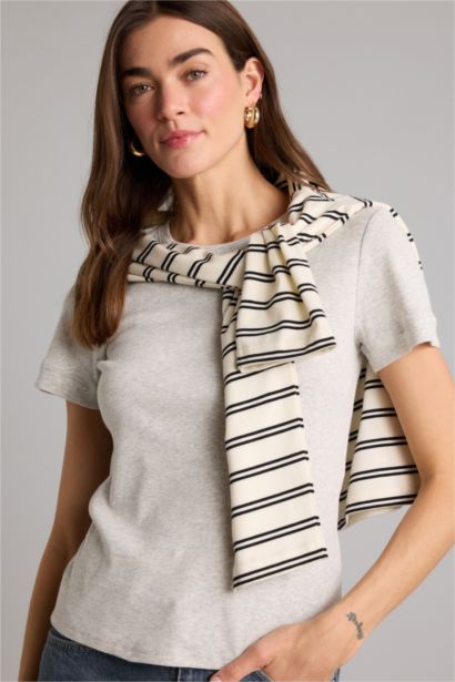 Regular Fit Ribana Short Sleeve T-Shirt