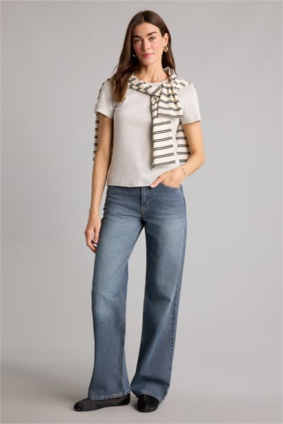 Regular Fit Ribana Short Sleeve T-Shirt