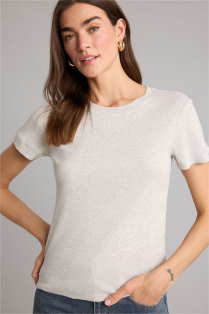 Regular Fit Ribana Short Sleeve T-Shirt