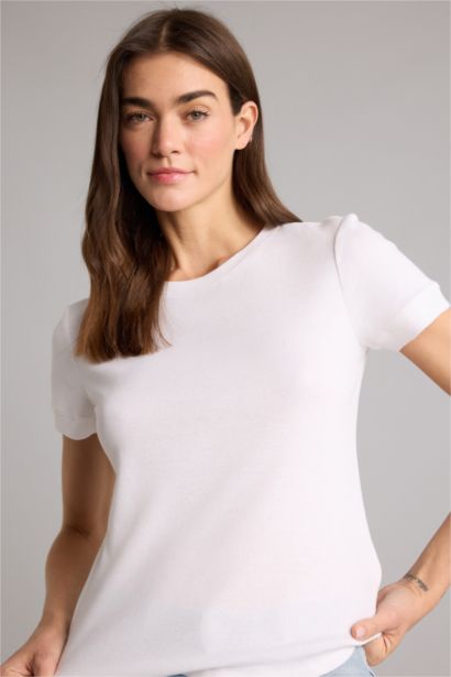 Regular Fit Ribana Short Sleeve T-Shirt