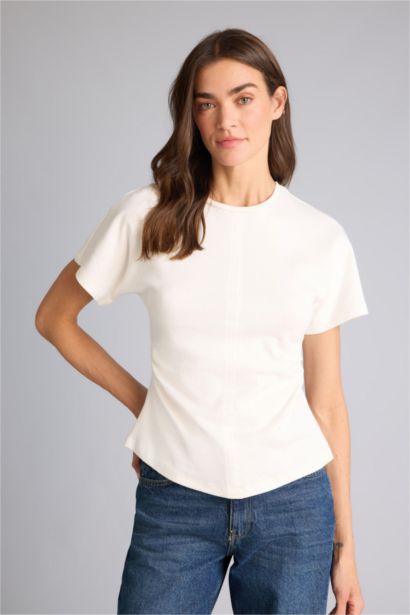 تيشيرت نص ردن قصة عادية وياخة مستديرة