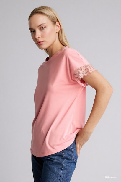Crew Neck Short Sleeve T-Shirt