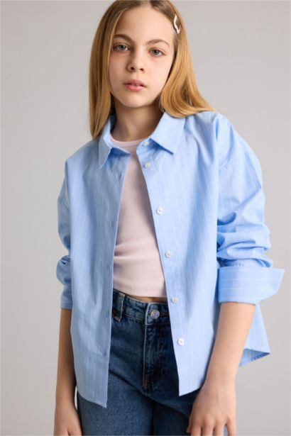 Poplin Gömlek Kız Çocuk