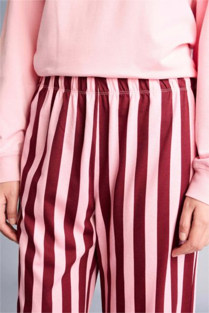 سيت بجامة مخطط ردن طويل - قطعتين