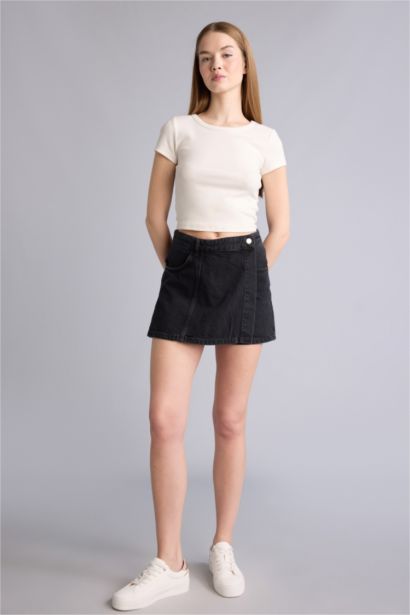 Normal Bel Jean Şort