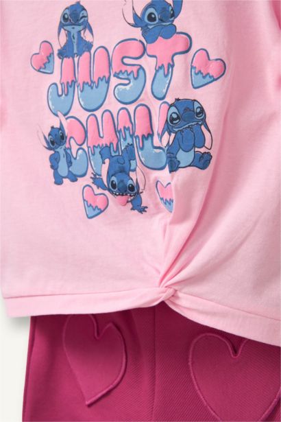 2 piece Regular Fit Crew Neck Lilo & Stitch Licensed Set