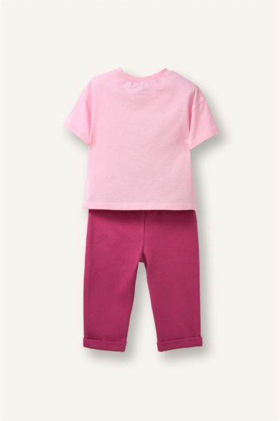 2 piece Regular Fit Crew Neck Lilo & Stitch Licensed Set