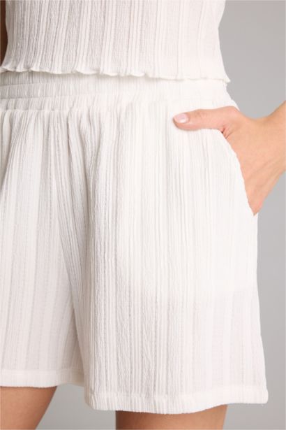 Regular Fit бүрмелі шорты