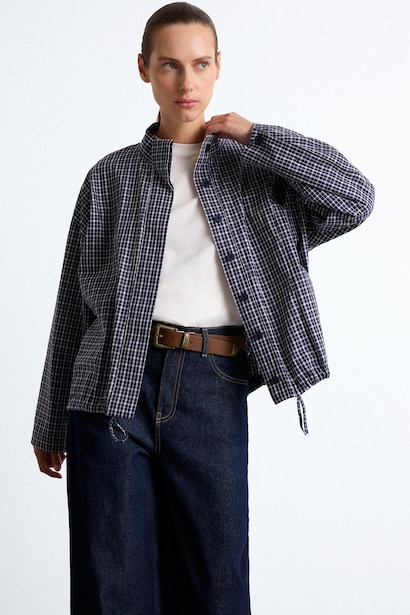 %100 Pamuk Regular Fit Uzun Kollu Poplin Tunik