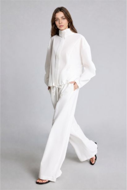 Regular Fit Poplin Polka Dot Long Sleeve Tunic
