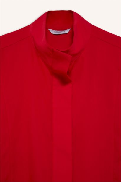 Regular Fit Poplin Puantiyeli Tunik