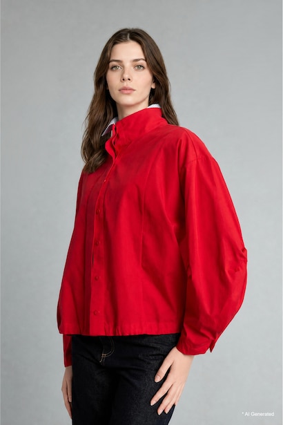 %100 Pamuk Regular Fit Poplin Tunik