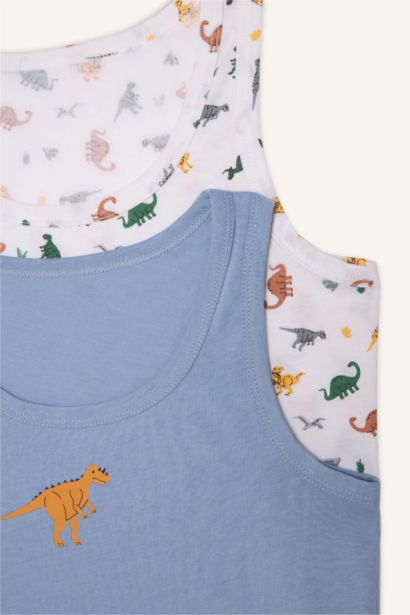 Boy 2 piece Regular Fit Animal Tank Top
