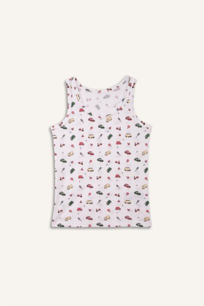 Araç Baskılı 3'lü Atlet Erkek Çocuk