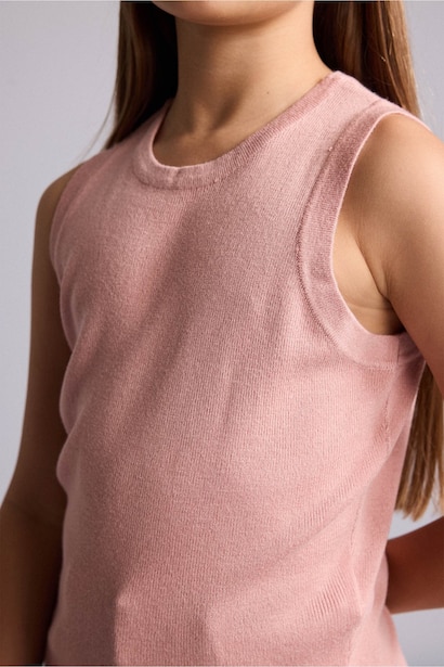 Girl Regular Fit Ribana Tank Top