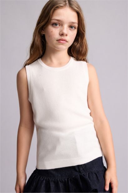 Girl Regular Fit Ribana Tank Top