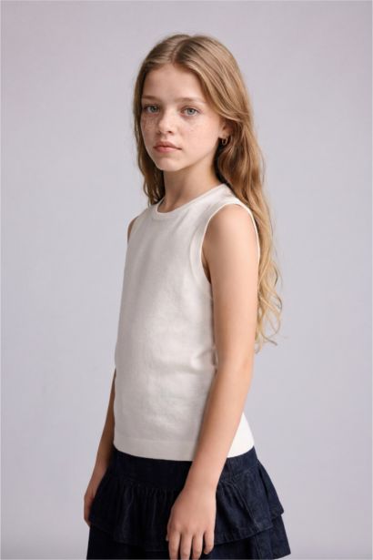 Girl Regular Fit Ribana Tank Top