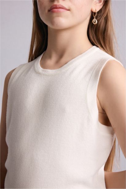 Girl Regular Fit Ribana Tank Top