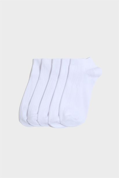 Kadın 5'li Pamuklu Patik Çorap