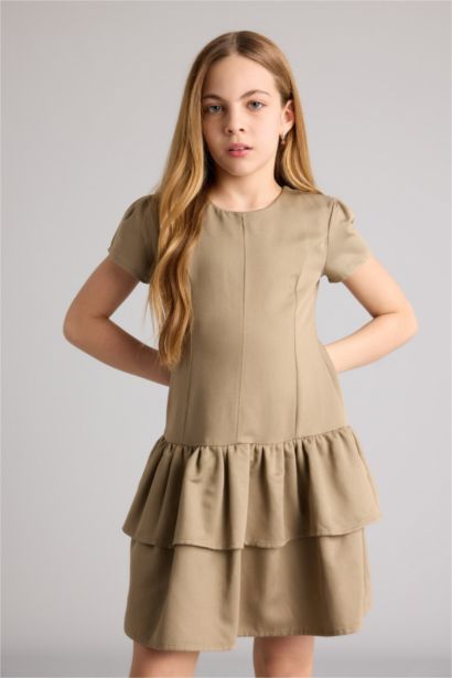 فستان بناتي جبردين قصة عادية