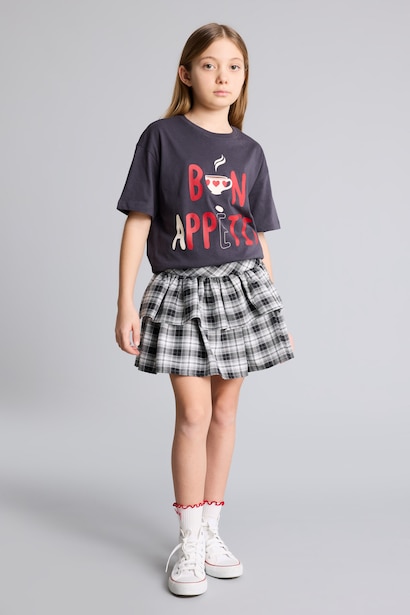 Jupe en flanelle pour fille
