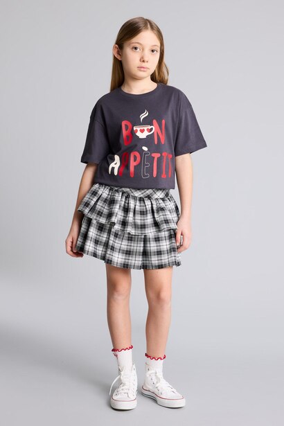 Jupe en flanelle pour fille