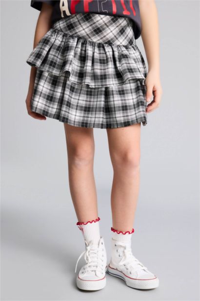 Girl Flanel Regular Fit Skirt