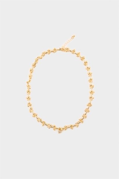 Kadın Gold Taşlı Kolye