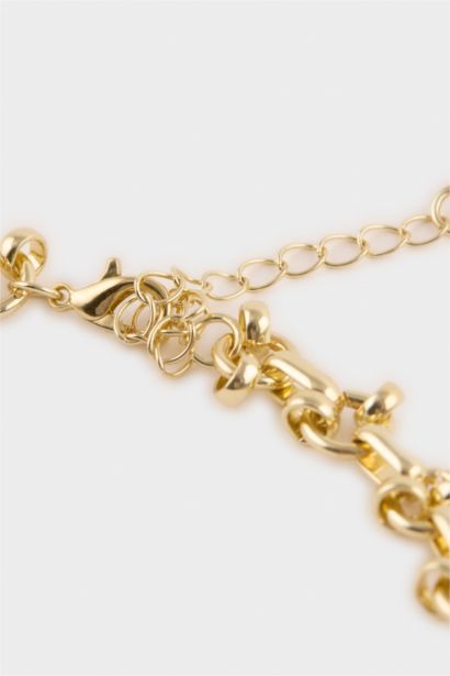 Kadın Gold Taşlı Kolye