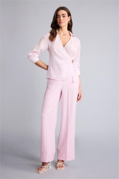 بلوزة كت ردن طويل قصة عادية