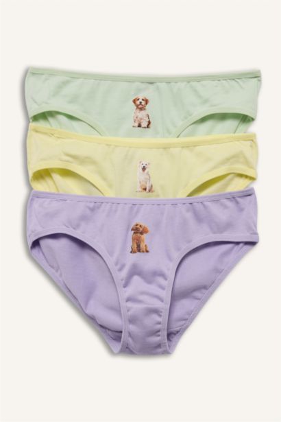 كلوت بناتي ممشط سليب - 3 قطع