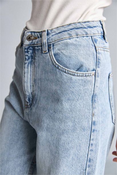 Wide Leg Yüksek Bel Jean Pantolon