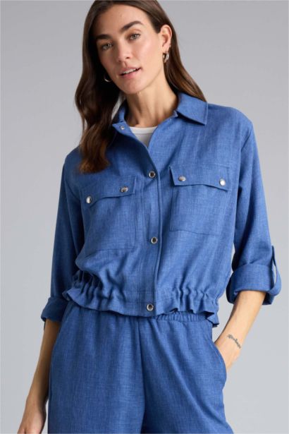 Regular Fit Shirt Collar Blazer