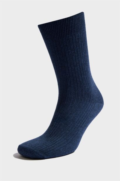 Erkek 3'lü Pamuk Akrilik Uzun Çorap