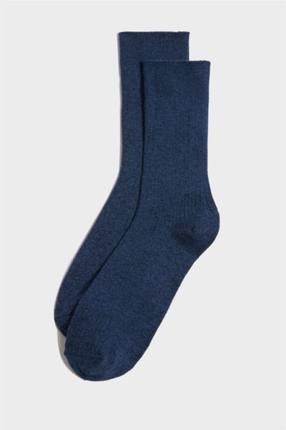 Erkek 3'lü Pamuk Akrilik Uzun Çorap