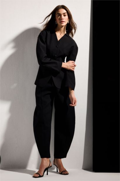 Balloon Fıt Yüksek Bel Pantolon