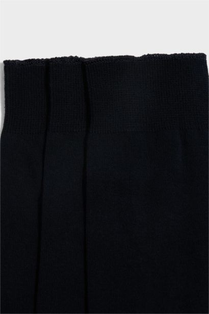 Erkek 3'lü Pamuklu Uzun Çorap